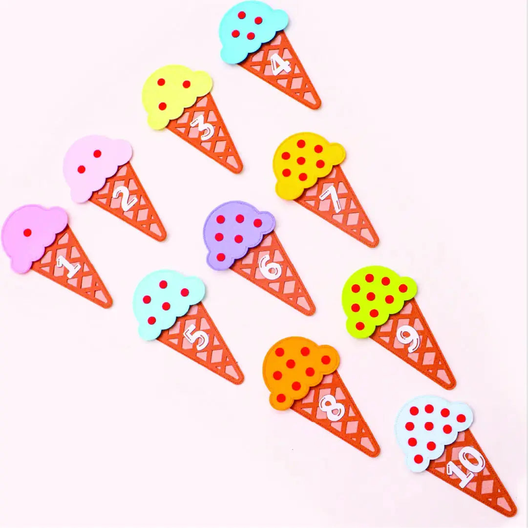 Ice Cream Counting Cones β Interactive Math Learning Toy for Kids