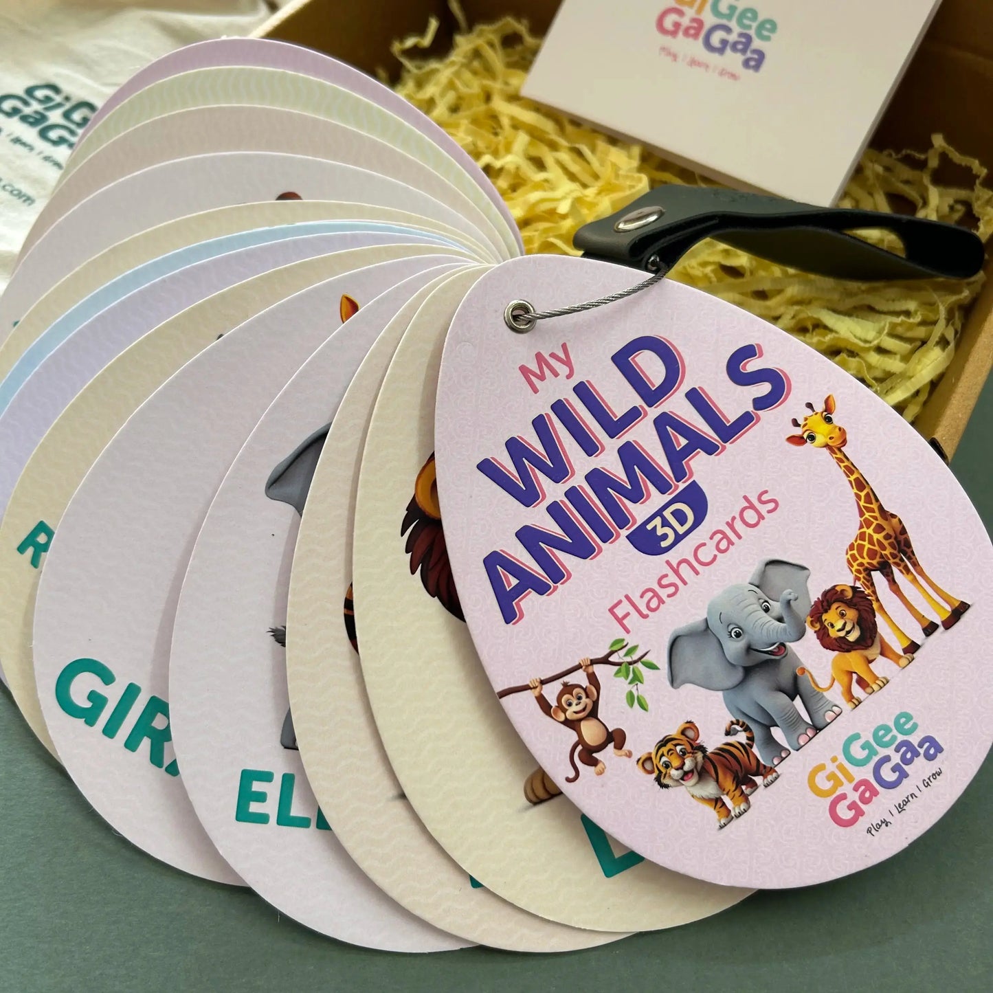 3D Wild Animal Flashcards – Interactive Learning for Kids GiGeeGaGaa