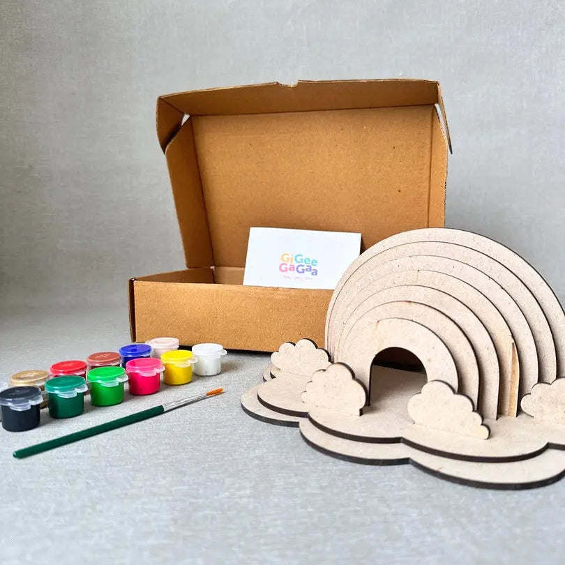 DIY Rainbow and Clouds Craft Kit – Fun and creative art project for kids to explore colors and shapes