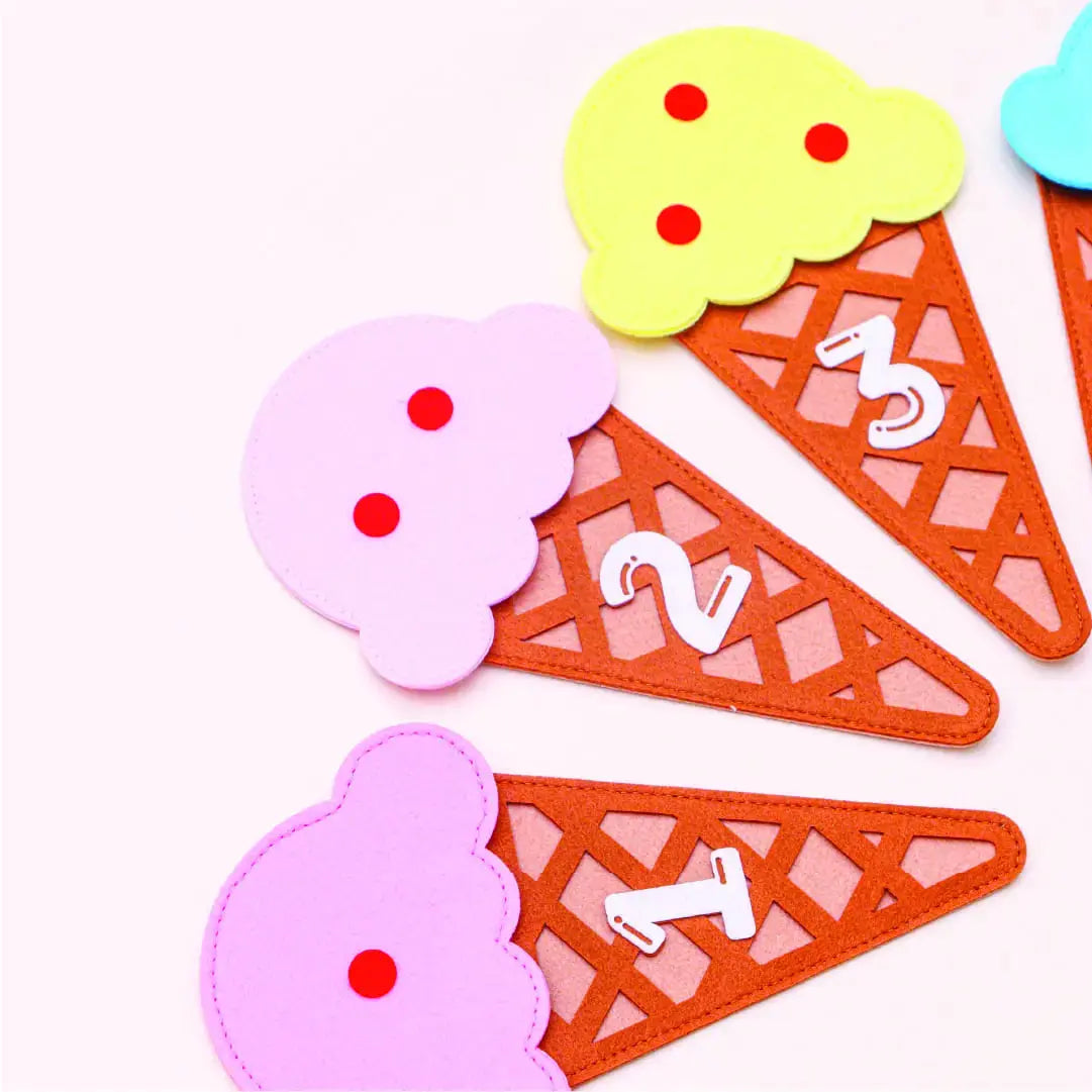 Ice Cream Counting Cones – Interactive Math Learning Toy for Kids