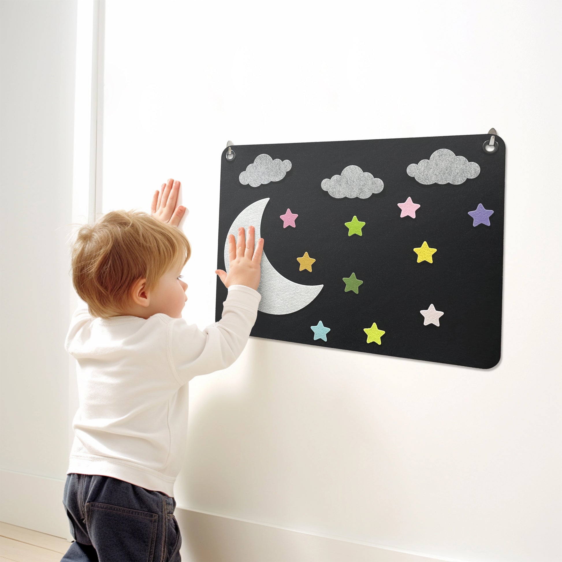 Starry Night Adventure Kit - GiGeeGaGaa - Montessori toy - Starry Night - Play Base Interactive Learning Kit for Kids- Felt Toy- Wall Decor-Kids Room