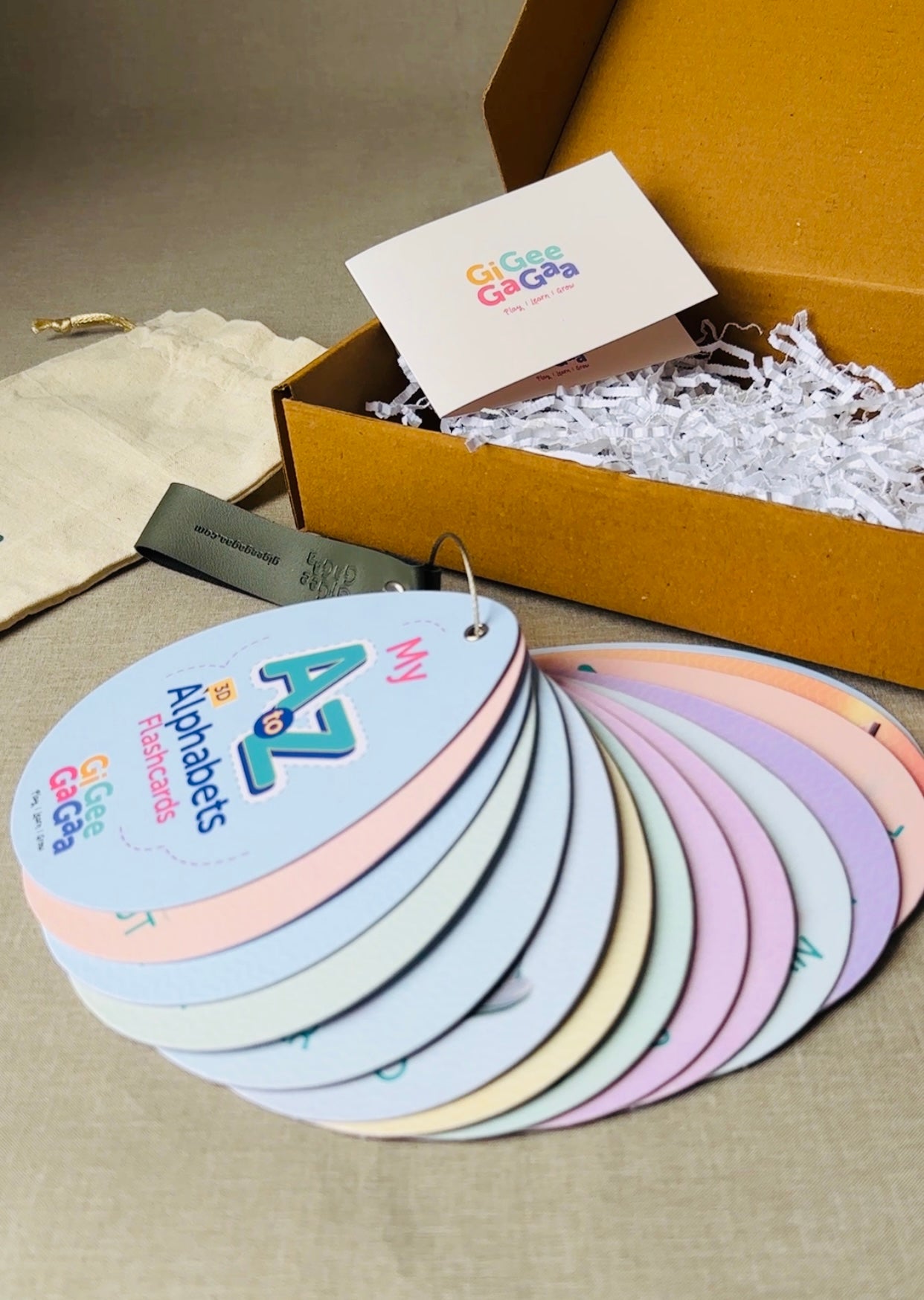 3D A2Z Alphabet Flashcards