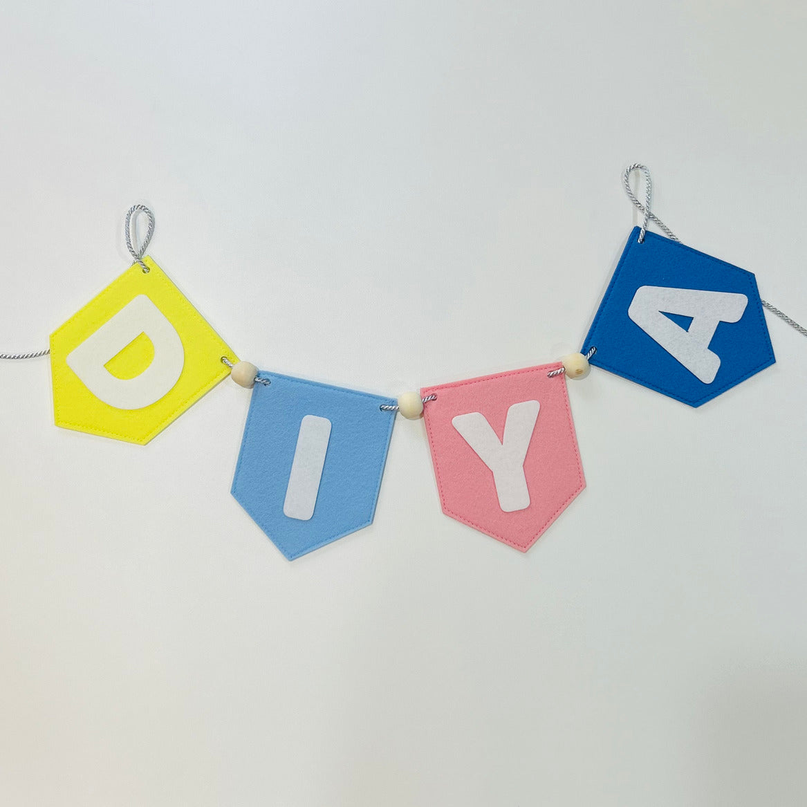 Felt Personalised Name Banner – Custom Room Decor for Kids