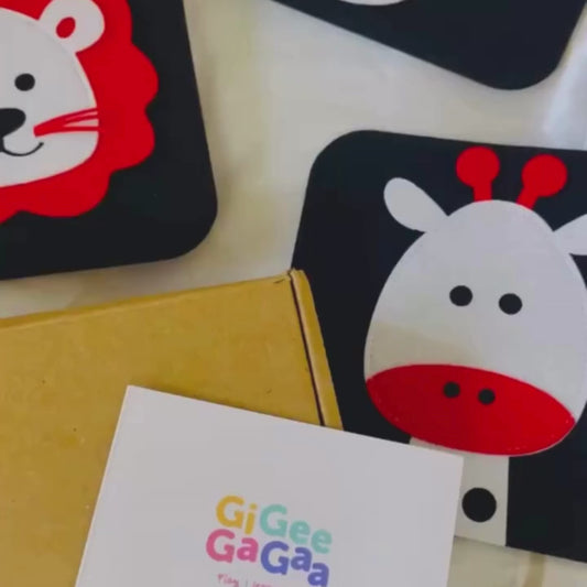 High Contrast Flashcards for Newborns | Early Visual Stimulation & Learning Toy (0–6 Months)